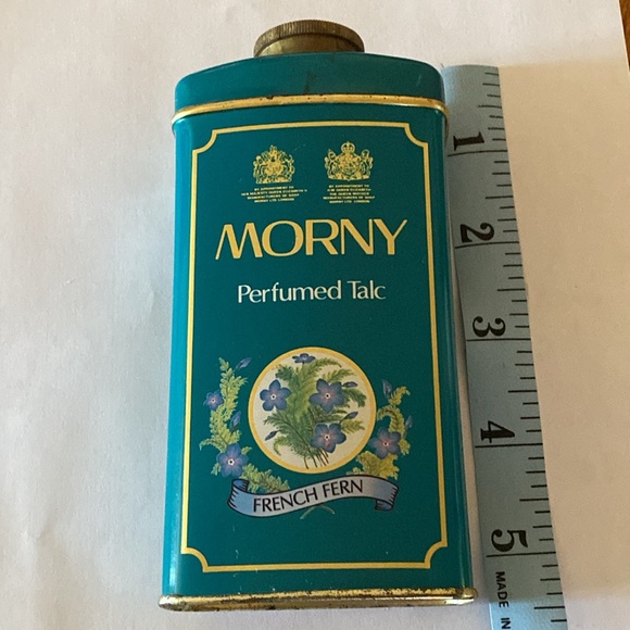 Vintage Morny French Fern PERFUMED TALC Tin - Picture 13 of 16